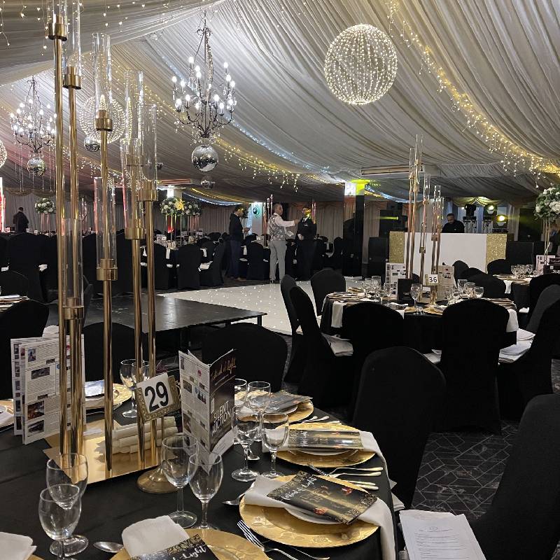 Goosedale Christmas party venue dining setup